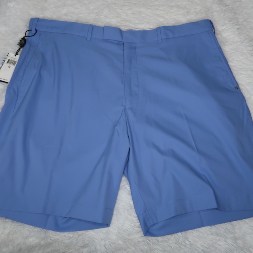 RLX Ralph Lauren Blue Flat Front Men Shorts
